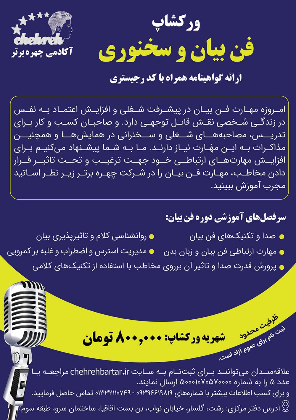 ورکشاپ فن بیان و سخنوری
